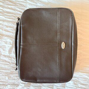 Brown Leather Bible Case Bag